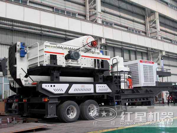 配圓錐破青石流動式碎石機(jī) 配圓錐破青石流動式碎石機(jī)