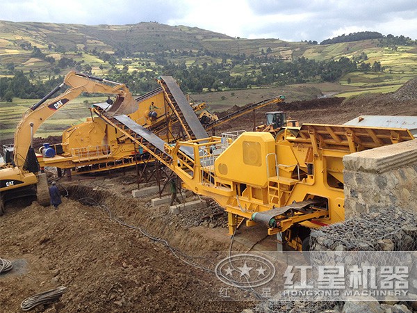 可移動(dòng)破碎站(鄂破機(jī)+反擊破) 可移動(dòng)破碎站(鄂破機(jī)+反擊破)