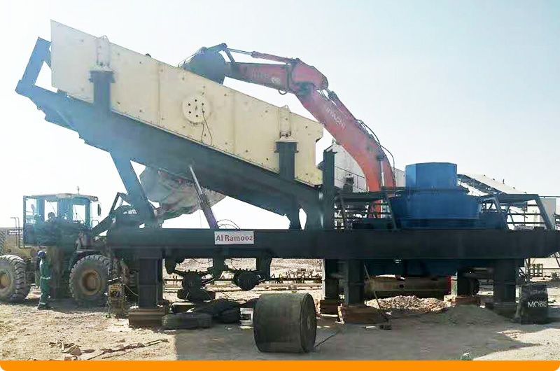 小型車載流動制砂機 小型車載流動制砂機