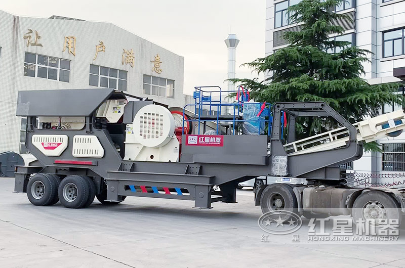 移動石子破碎機:配顎式破碎機 移動石子破碎機:配顎式破碎機