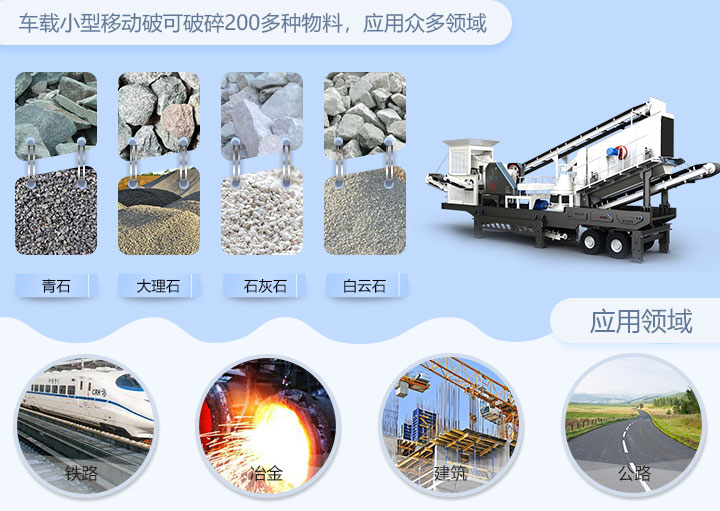 車載小型移動破碎站廣泛應用各個工業領域 車載小型移動破碎站廣泛應用各個工業領域