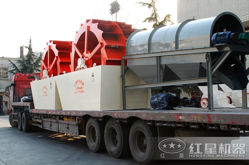 一天洗3000方沙子(石子)的水洗沙機設(shè)備整裝發(fā)貨 一天洗3000方沙子(石子)的水洗沙機設(shè)備整裝發(fā)貨