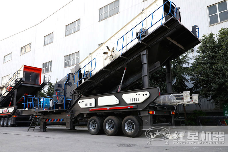 小型一體式移動破碎機:輪胎行走:配反擊破 小型一體式移動破碎機:輪胎行走:配反擊破