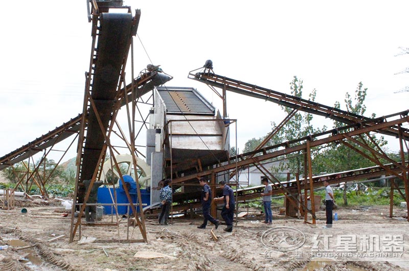 洗砂機_進行洗選 洗砂機_進行洗選