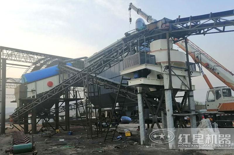 保定客戶砂石料整形機作業現場 保定客戶砂石料整形機作業現場