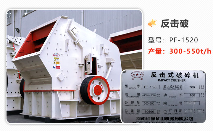 1520反擊式破碎機(jī)參數(shù) 1520反擊式破碎機(jī)參數(shù)