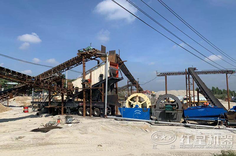 移動制砂機作業現場圖 移動制砂機作業現場圖