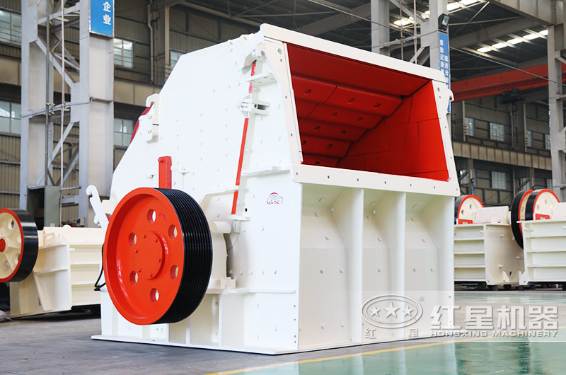 反擊式破碎機，成品呈立方體狀，粒形好