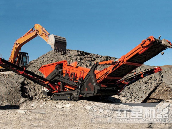 方解石加工流動破石機工作便捷，轉型靈活