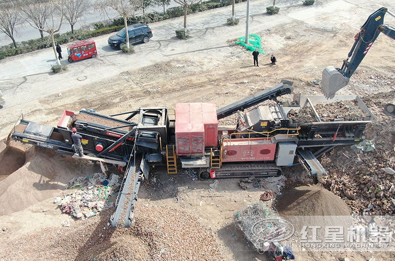 山西建筑垃圾破碎現(xiàn)場