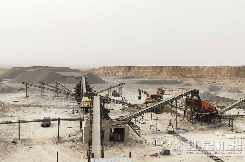 石子加工生產現場 石子加工生產現場