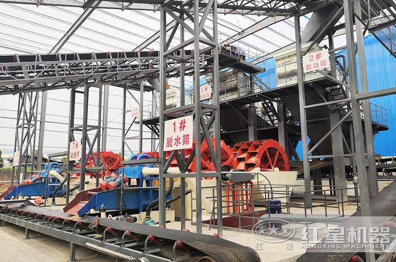 洗沙場作業加工現場 洗沙場作業加工現場