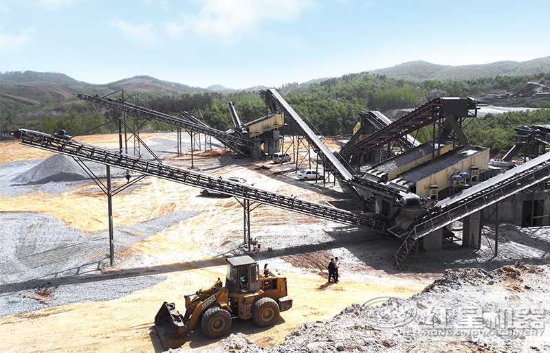 12、13石子加工客戶現場