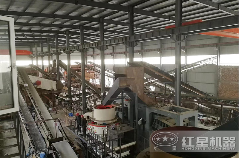 河卵石碎石制砂生產客戶現場 河卵石碎石制砂生產客戶現場