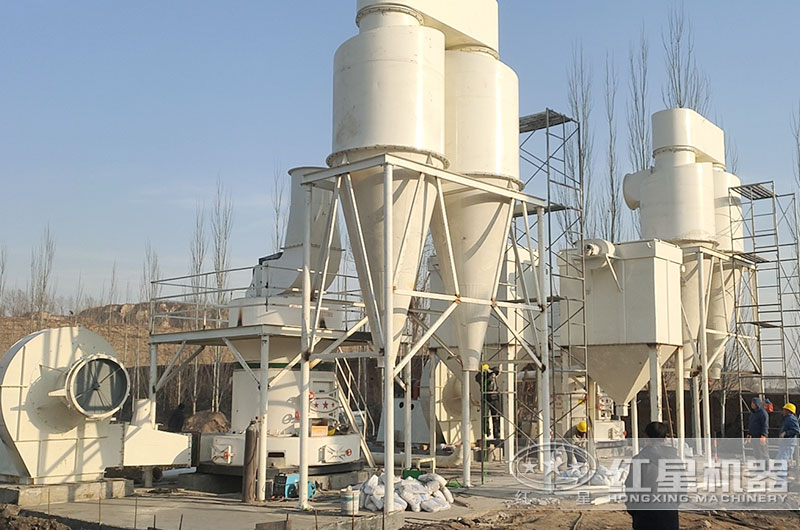 粉煤灰加工現場實拍 粉煤灰加工現場實拍